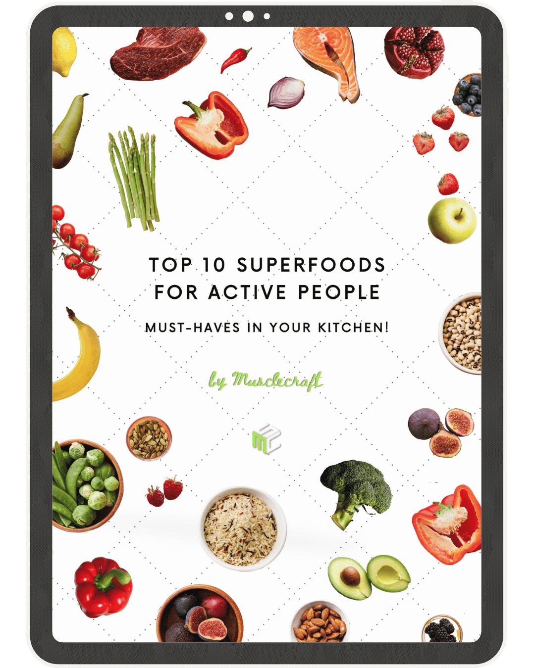 top 10 superfoods for active people ebook cover