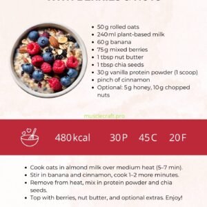 healthy protein oatmeal recpie