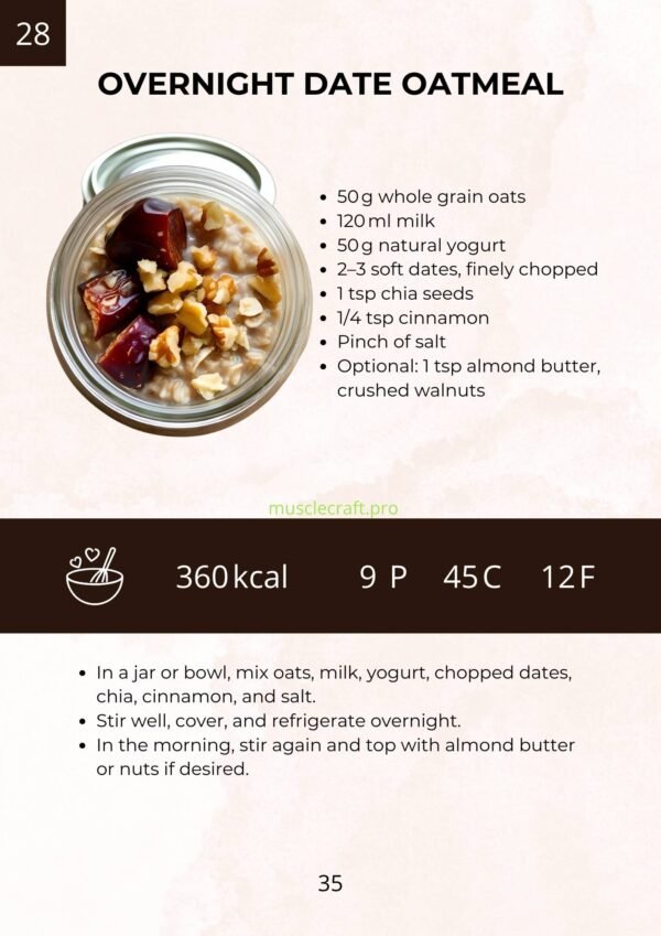 overnight date oatmeal recipe